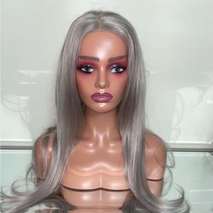 Platinum Ash Gray Wig
